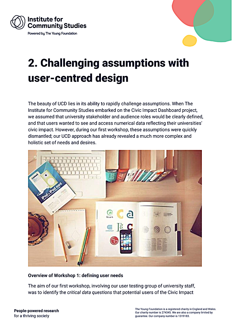 2. Challenging assumptions with user-centred design